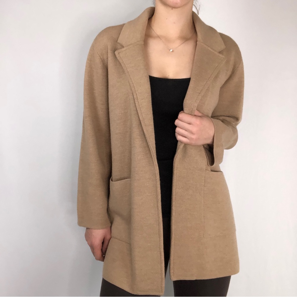 J Crew Sophie 100% Merino Wool Sweater Blazer